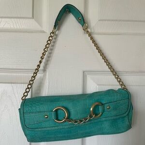 Y2K bag. Gorgeous sea green torquise.